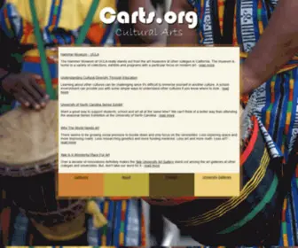Carts.org(Cultural Arts) Screenshot