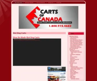 Cartsofcanada.com(CallFactory Direct Canadian Made Hot dog carts) Screenshot