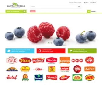 Cartsonwheels.com(Biggest Desi Grocery Store Online in the US) Screenshot