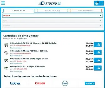 Cartucho.es(Cartucho Cartuchos de tinta o Toner) Screenshot