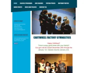 Cartwheelfactorygym.com(Cartwheel Factory) Screenshot