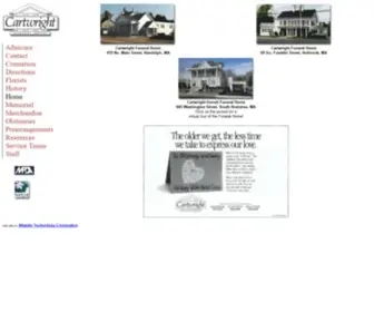 Cartwrightfuneral.com(Cartwright Funeral Homes) Screenshot