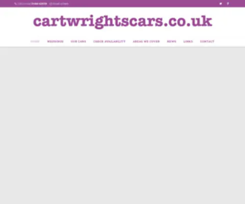 Cartwrightscars.co.uk(Wedding car hire in Huddersfield) Screenshot