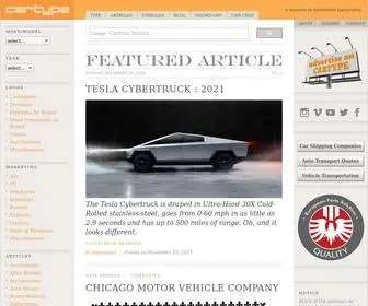 Cartype.com(A museum of automobile typography) Screenshot