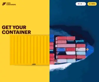 Carucontainers.com(Containers direct online kopen en huren) Screenshot