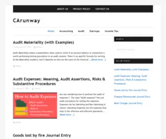 Carunway.com(Audit, Accounting and tax related matters) Screenshot