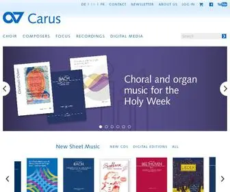 Carus-Verlag.com(Chornoten kaufen) Screenshot