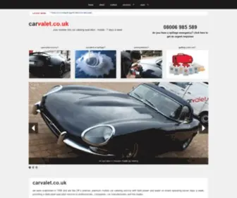 Carvalet.co.uk(Mobile car valet) Screenshot