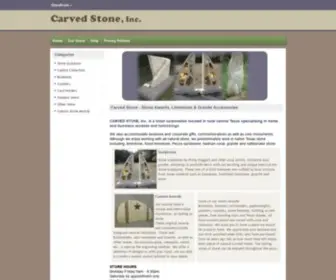 Carved-Stone.com(Carved Stone Texas Stone Lamps Awards Commemoratives Clocks and More) Screenshot