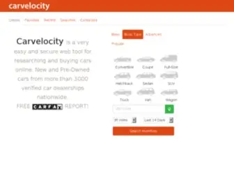 Carvelocity.com(Sell my car) Screenshot