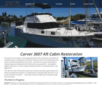 Carver3607.com(Carver 3607 Aft Cabin Motoryacht Restoration) Screenshot