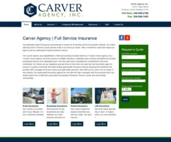 Carveragency.com(Auto Business Health Home & Life Insurance) Screenshot