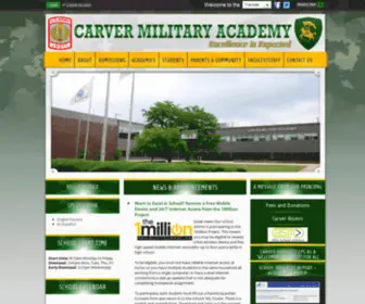 Carvermilitary.org(Preparing Tomorrow's Leaders for College and Beyond. Welcome to the Carver Military Academy) Screenshot