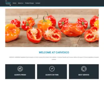 Carvexco.com(Caribbean Vegetables Export Company) Screenshot