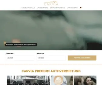 Carvia.de(Premium Autovermietung in München) Screenshot