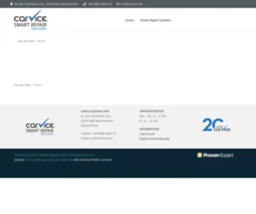 Carvice-SYstems.de(Smart Repair und Felgenreparatur) Screenshot