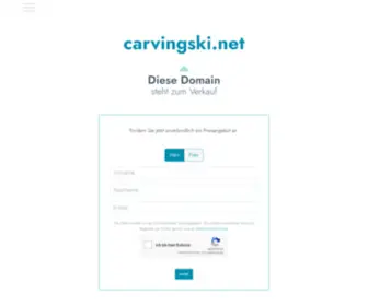 Carvingski.net(Der Domainname steht zum Verkauf) Screenshot