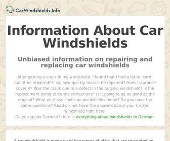 Carwindshields.info Screenshot