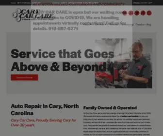 Carycarcare.com(Cary Car Care) Screenshot