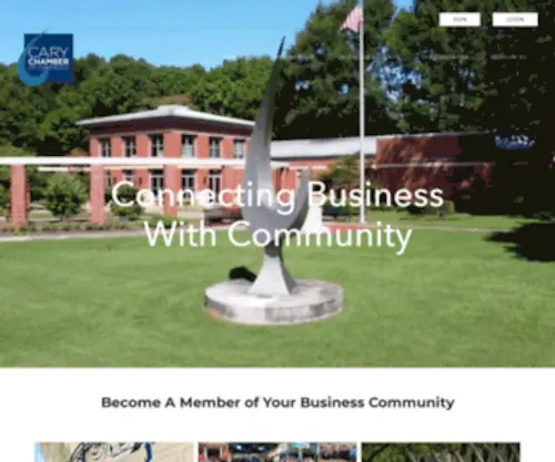 Carychamber.com(Cary Chamber of Commerce) Screenshot