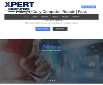 Carycomputerservice.com(Xpert Computers) Screenshot