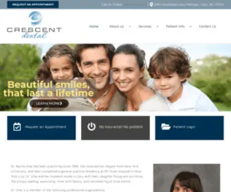 Carycrescentdental.com(Dentist in Cary NC) Screenshot