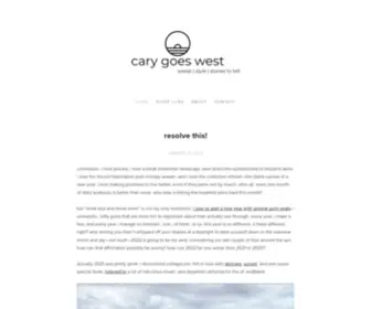 Carygoeswest.com(Cary goes west) Screenshot