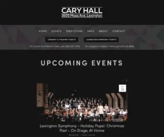 Caryhalllexington.com(Cary Hall) Screenshot