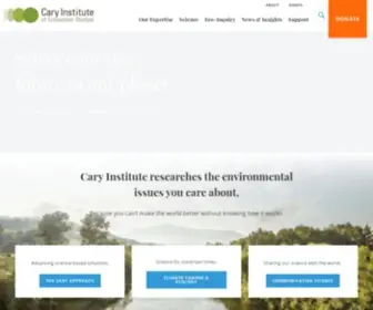 Caryinstitute.org(Science for the future of our planet) Screenshot