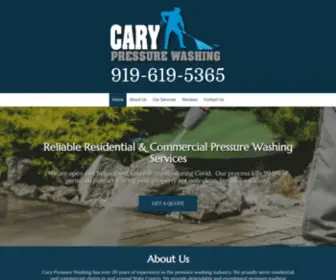 Carypressurewash.com(Reliable Residential & Commercial Pressure Washing Services) Screenshot