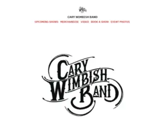 Carywimbishband.com(CARY WIMBISH BAND) Screenshot