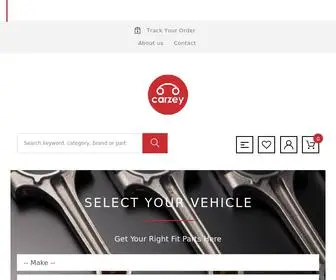 Carzey.com(Carzey Auto Parts) Screenshot