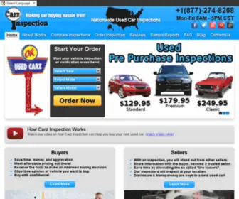 Carzinspection.com(Providing Nationwide Car Inspection Services) Screenshot