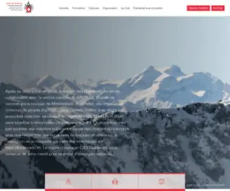 Cas-Diablerets.ch(Club Alpin Suisse) Screenshot