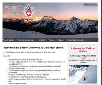 Cas-Geneve.ch(Club Alpin Suisse) Screenshot