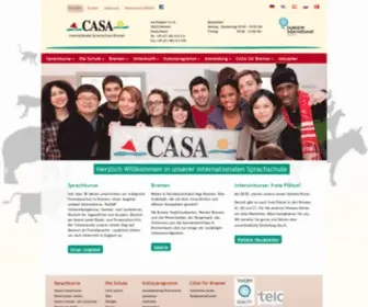 Casa-Bremen.de(Deutschkurse in unserer internationalen Sprachschule) Screenshot