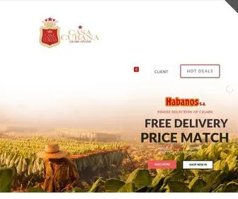 Casa-Cubana.com(La Casa Cubana Cigars) Screenshot