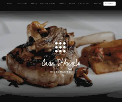 Casa-D-Angelo.com(Authentic Italian Restaurant in Florida) Screenshot