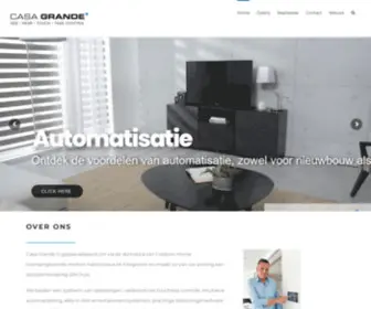 Casa-Grande.be(Ontdek hoe Casa Grande alle elementen van Crestron Home Domotica samen brengt) Screenshot