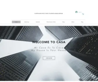 Casa-HUB.org(Curtin Architecture Student Association) Screenshot