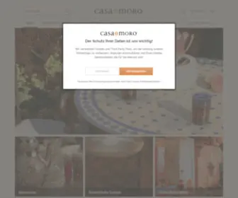 Casa-Moro.de(Orientalische Lampen und marokkanische Möbel) Screenshot