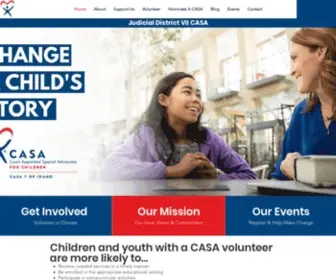 Casa7.org(7th Judicial District of Idaho CASA Program) Screenshot