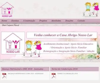 Casaabrigonossolar.com.br(Casa Abrigo Nosso Lar) Screenshot