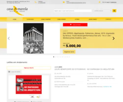 Casaamarelaleiloes.net.br(Casa Amarela Leilões de Arte) Screenshot