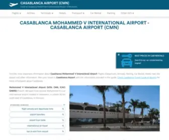 Casablanca-Airport.com(Casablanca Airport (CMN)) Screenshot