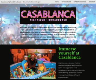 Casablancagoldcoast.com(THE GOLD COASTS BEST NIGHTCLUB. CASABLANCA NIGHTCLUB) Screenshot