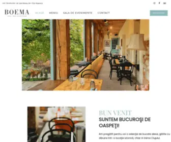 Casaboema.com(Restaurantul Casa Boema in Cluj) Screenshot