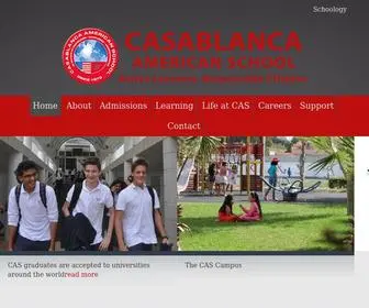 Cas.ac.ma(Casablanca American School) Screenshot