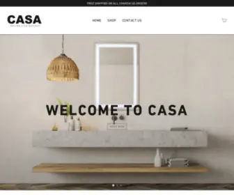 Casacanada.ca(Shop LED Bathroom Vanity Mirrors) Screenshot