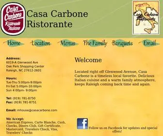 Casacarbone.com(Casa Carbone) Screenshot